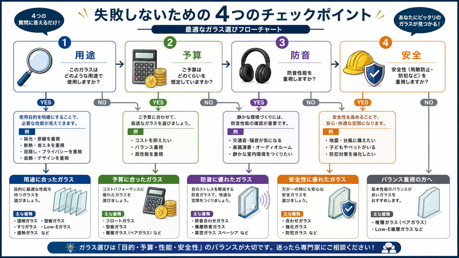 ガラス間仕切り選びで失敗しないためのチェックポイント